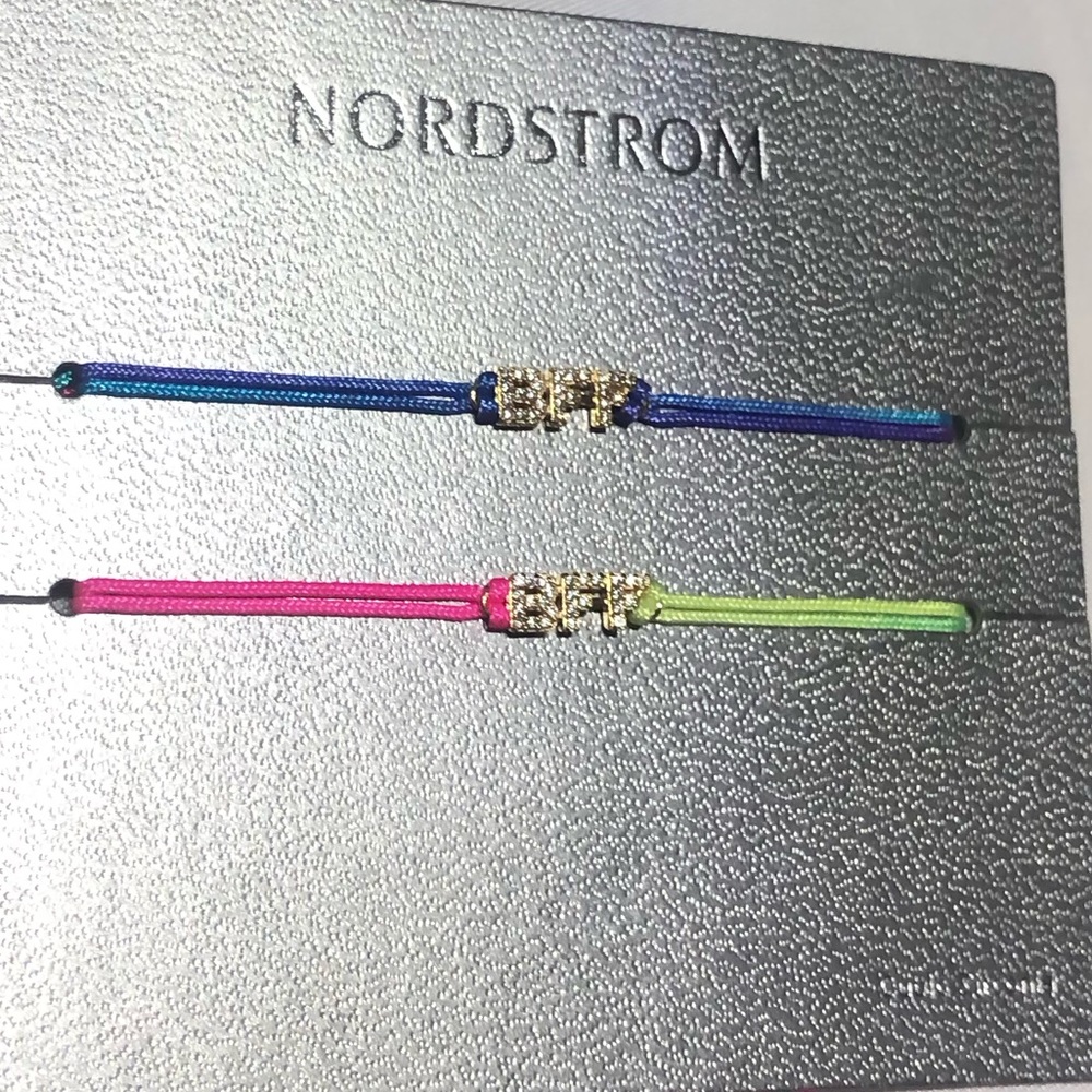 🆕 Set of BFF bracelets w/ cz stones to sparkle 💖 723